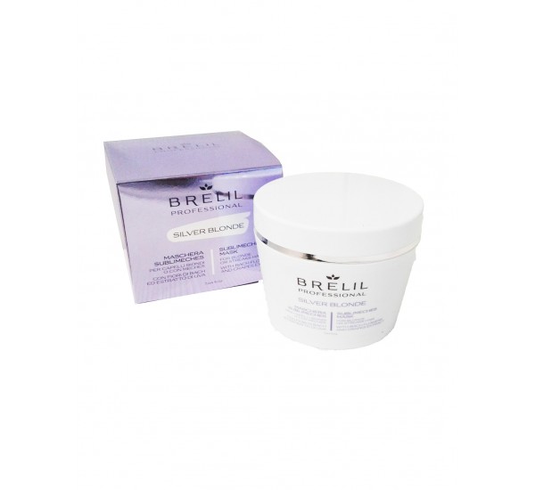 BRELIL Maschera SUBLIMECHES SILVER BLONDE  Матираща маска за руси и побеллели коси 250мл